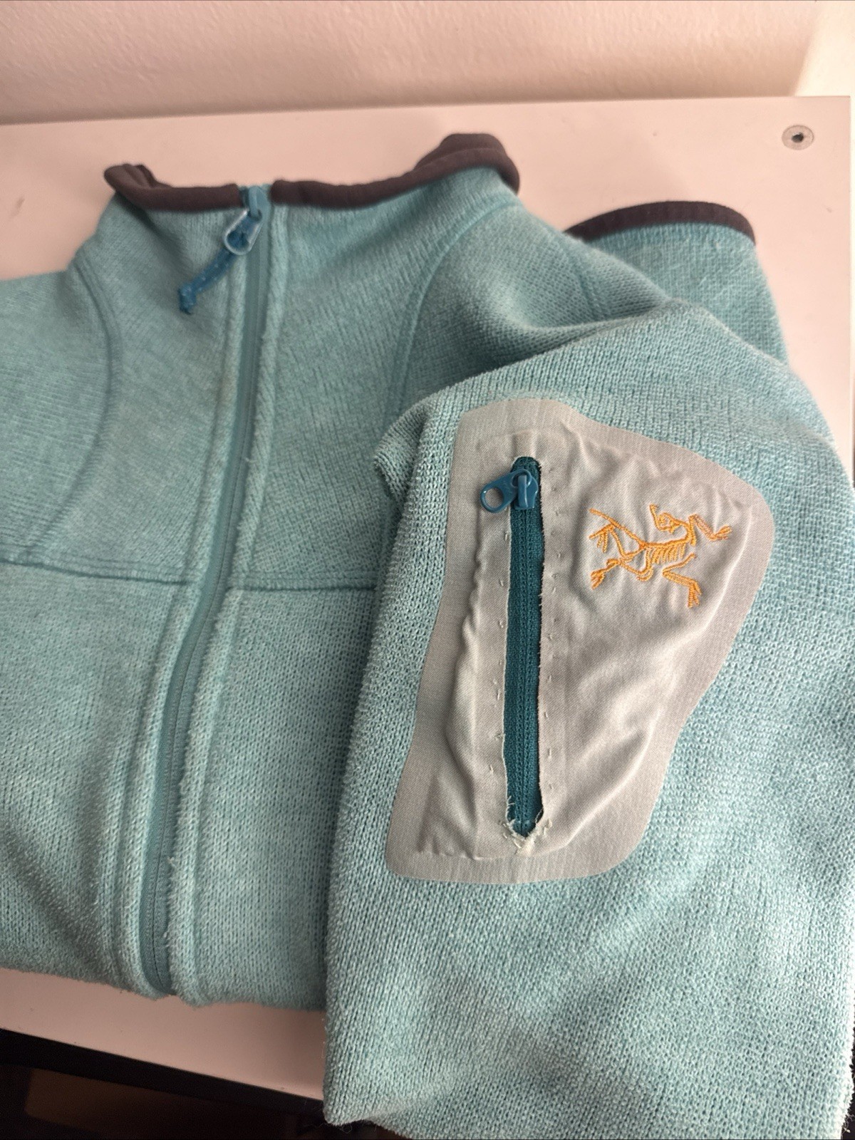 Arc'teryx Covert Cardigan Jacket Womens S Full Zip Fleece Blue Outdoor *RARE*