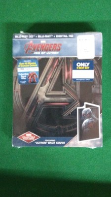 Avengers Age of Ultron Blu-ray 3D/Blu-ray/Digital Ultron Steelbook Best Buy Rob 