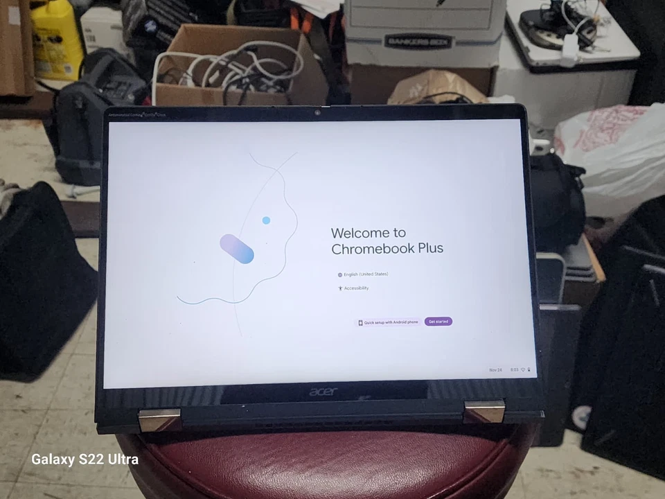 ACER CHROMEBOOK SPIN 714-N2210 14'' TOUCH SCREEN RAM 8GB 256 SSD 100% BATTERY!!! - Image 2 of 4