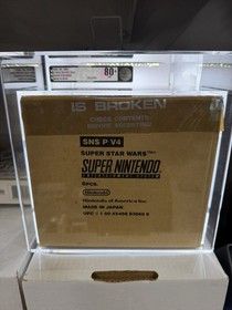 1992 Nintendo SNES Super Star Wars Factory Case of 6 VGA 80+ Graded Sealed Pop 1