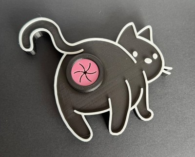 Cat Bum Towel Holder - Fun Gift For Cat Lovers. Ideal Birthday or Christmas Gift