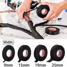 15 m Heat-resistant Adhesive Cloth Fabric Tape For Car Auto Cable Harness Wiring
