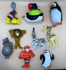 Madagascar Figure Toy Playset Bundle Alex Melman Marty Gloria Vitaly Penguins