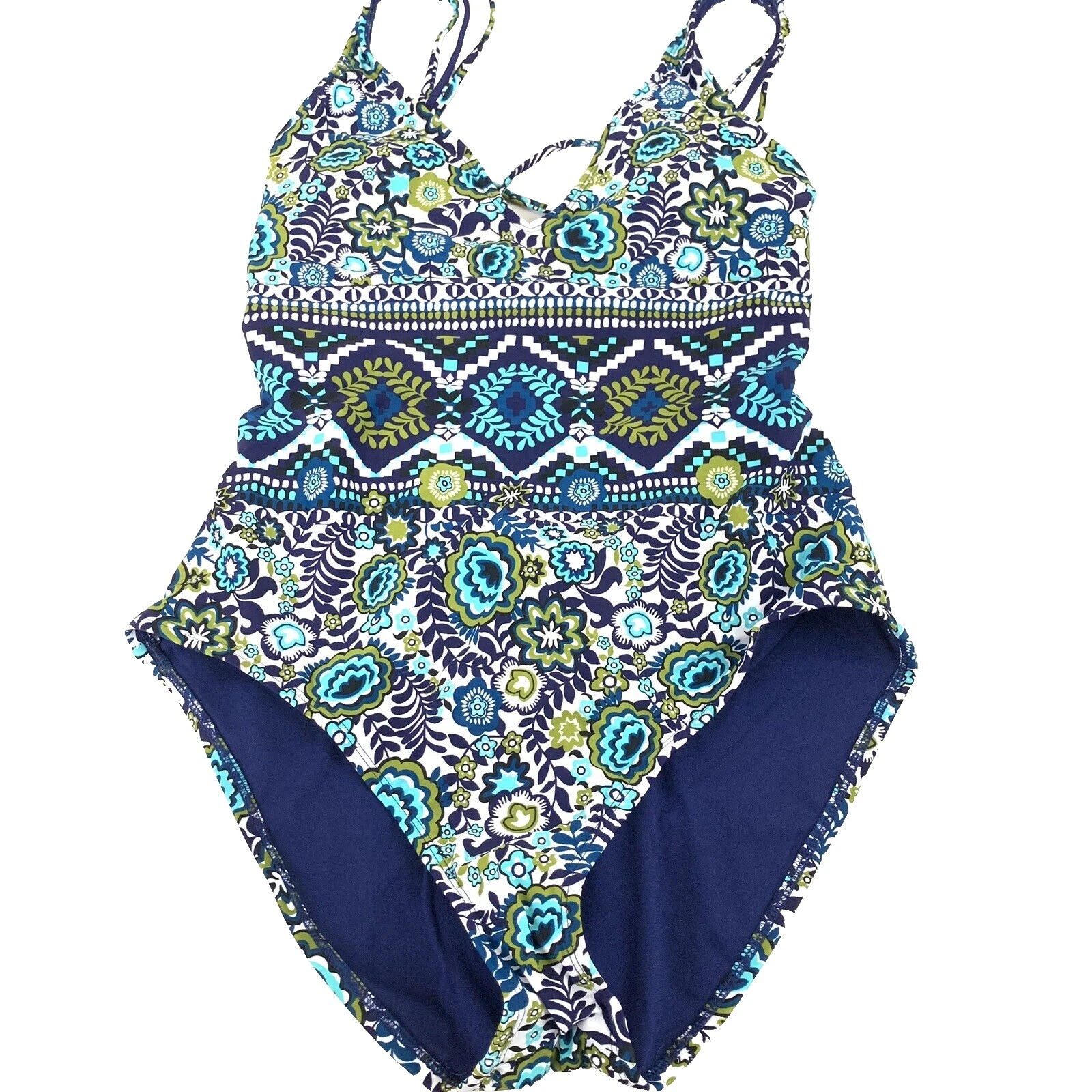 Traje de Baño Mossimo Blanco Floral para De mujer