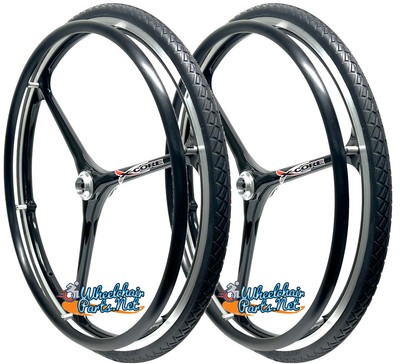 Set of 24'' X-Core 3 Spoke Wheel Assembly With Tire Options