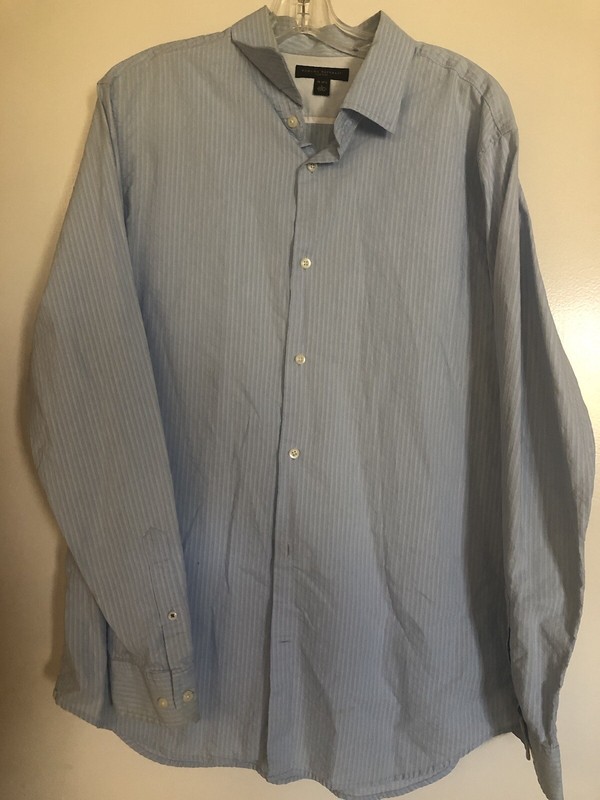 Banana Republic Blue Multi Color Shirt 16/16.5      #443