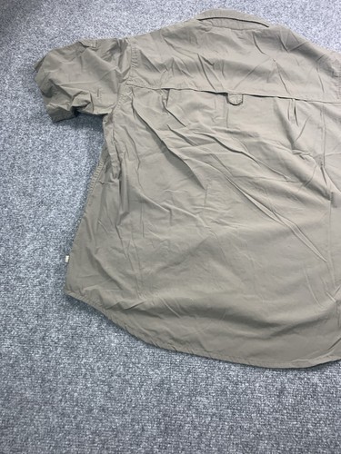 REI Shirt Mens Medium Short Sleeve Green Button Up Outdoor Pockets Vented - Picture 13 of 18