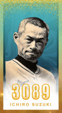 Ichiro Suzuki 3000 Hit Club Series Original Tobacco Size ACEO Art Card
