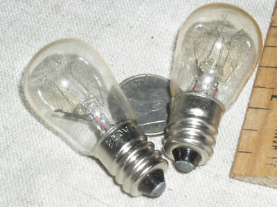 2 GENERIC 7W 250V 250 V VOLT T4.5 T4-1/2 MINIATURE LAMP LIGHT NIGHT LITE BULB