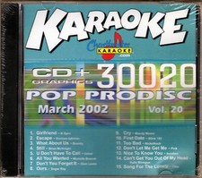 Chartbuster Karaoke CD G Pop Hits Monthly - CB30020 March 2002 Vol 20