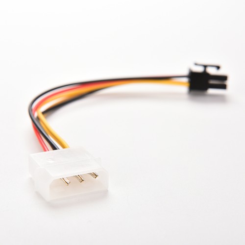 PCI-E Graphic Card Power Connector Cable Adapter 4-Pin to 6-Pin Molex New CC - Afbeelding 4 van 6