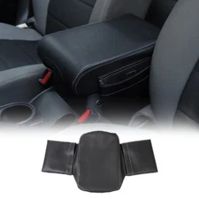 Center Console Cover Armrest Pad Trim for Jeep Wrangler JK JKU 2007-2010 A