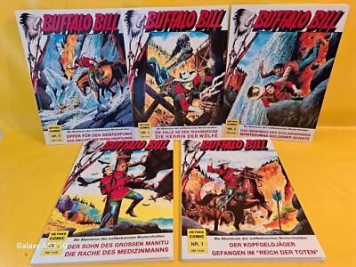 Comic aussuchen BUFFALO BILL - HETHKE COMIC Nr.1 bis 5 Top Neuwertig