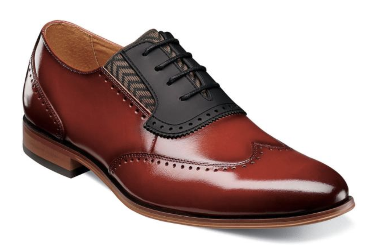 Stacy Adams Men’s Sullivan Wingtop Oxford Blue Leather Dress shoes Fallon Wing Tip Oxford Blue Stacy Adams – On Time Fashions  main image 2