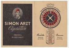 Simon Arzt Zigaretten Casino Roulette Bad Neuenahr Westerland Bad Dürkheim 1920