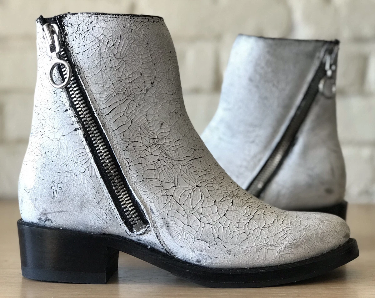 Frye demi leather zip bootie sale