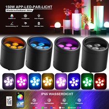 150W Akku Par Strahler RGBWA+UV 6 LED App WiFi DMX Wasserdicht Outdoor Halloween