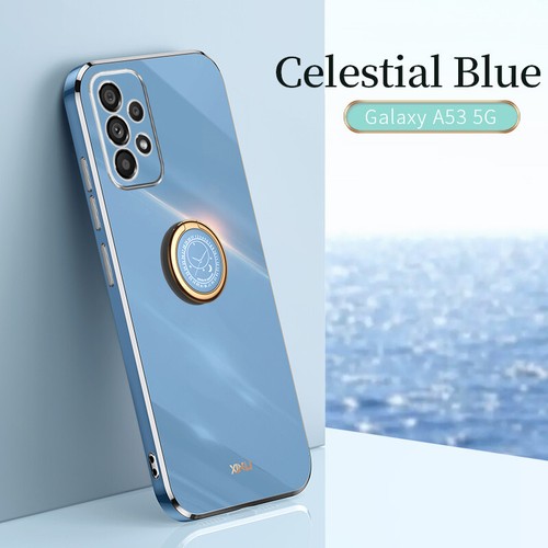 For Samsung A04S A03 A13 A23 A53 A14 A24 Plating Ring Holder TPU Soft Case Cover - Picture 14 of 19