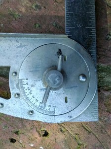 Antique - Inclinometer - Plumber Steam Fitter Level/Protractor - Patent 1917
