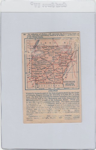 N133 Duke- State Governors, Coats of Arms Tri-Fold - Hughes Arkansas - Picture 2 of 2