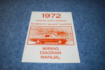 1972 Dodge Dart Wiring Diagram Manual Reproduction | eBay