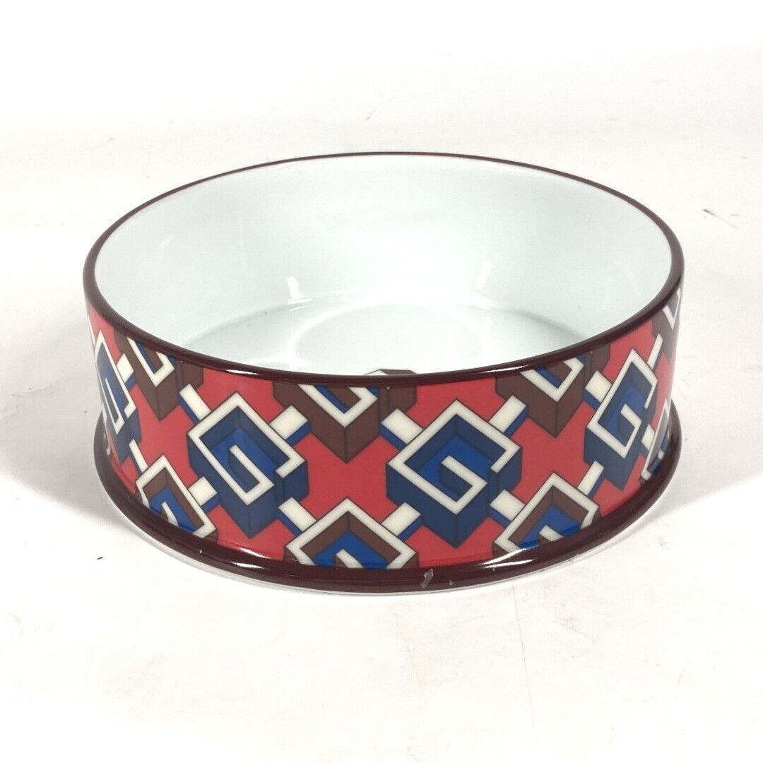 GUCCI dog pet doggy Geometallic Food Bowl Food dish plate GUCCI dog pet doggy Geometallic Food Bowl Food dish plate