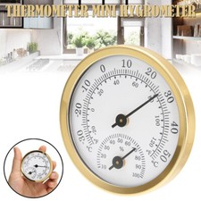 Mini Analog Thermometer Hygrometer Humidity Meter Gauge Room Indoor Temperature