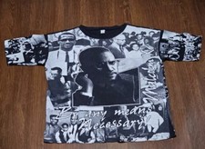 Vintage Malcolm X Double Sided Made In The USA T-Shirt Size L/XL Boxy Fit 90s