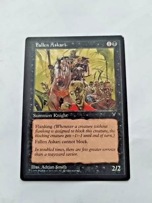 MTG Fallen Askari Visions Regular Common - Some Edge Wear - See Pics