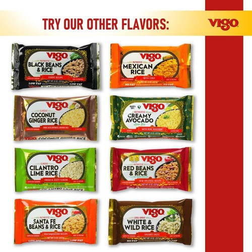 Vigo Red Beans and Rice 8 Ounce Pack of 12 Authentic New Orleans Flavor - Picture 7 of 9