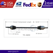 For 2004-05 2006 2007 2008 2009 Toyota Prius Front Right CV Axle Half Shaft