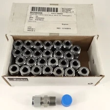 Box Of 27 Parker 6-6-FBZ-S, CPI Single Ferrule, 3/8 Straight NPT Male Connectors