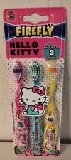 Dr. Fresh Firefly Hello Kitty Toothbrush 3 Value Pack Soft Bristles for Children