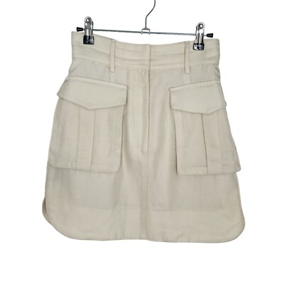 Shona Joy Utility Mini Skirt in Ivory,