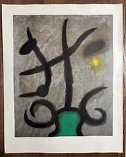 JOAN MIRO. "FEMME ASSISE"  (Cramer 105)  1965 Lithograph  No. 10, Plate signed