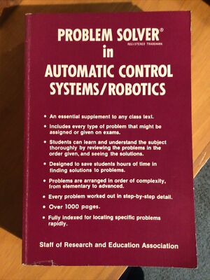 Automatic Control Systems/Robotics (Problem Solve... by Editors of Rea Paperback