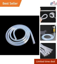 Food Grade Silicone Tubing - 1/4" ID x 3/8" OD - 10FT Flexible Hose for Brewing