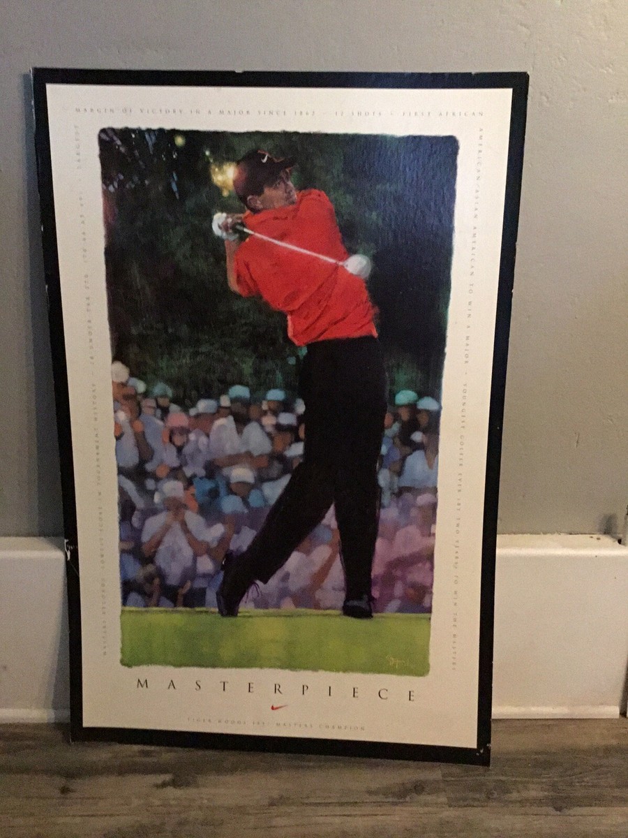 Tiger Woods Nike Masterpiece Poster | eBay