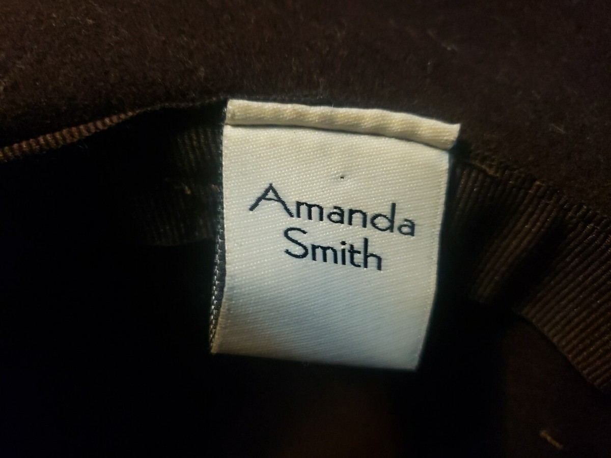 Amanda Smith Brown Fedora Hat Classic Design Amanda Smith Hats - Etsy main image 4