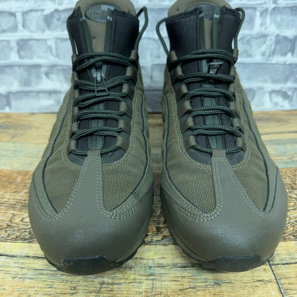 Nike Air Max 95 Sneakerboot Medium Olive Green 806809-202 Mens