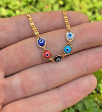 Evil Eye Bracelet Children 14K Gold Filled Link Valentino Baby Pulsera Ni os