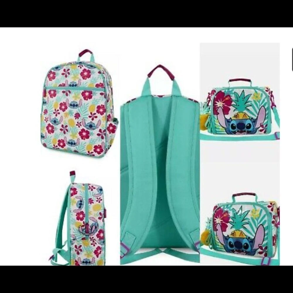 Store Lilo and Stitch Hawaiian Stitch Pineapple Backpack Lunch Box