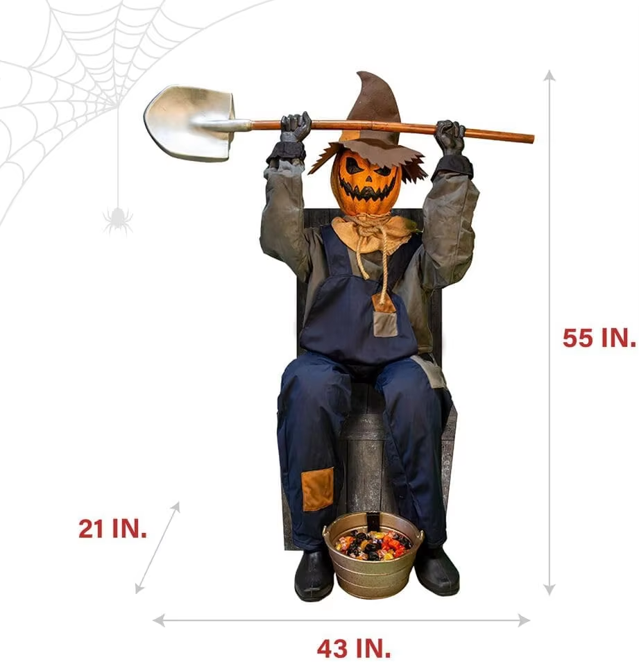 Animatronic Talking Tombstone Girl for Indoor/Outdoor Halloween Decor