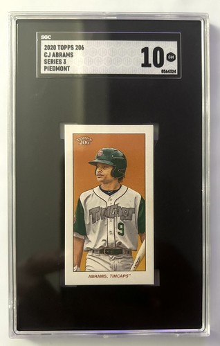 CJ Abrams 2020 Topps 206 Piedmont Nationals Padres MLB Baseball RC ROOKIE SGC 10