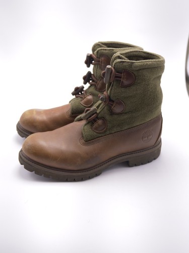 Vintage Timberland Wool And Leather 