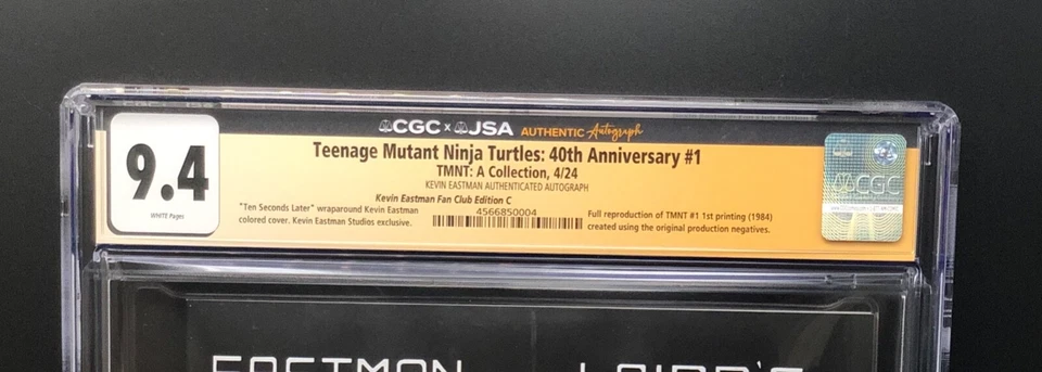 Teenage Mutant Ninja Turtles: 40th Anniversary RED CGC 9.4 Signed Kevin Eastman - Image 3 of 4