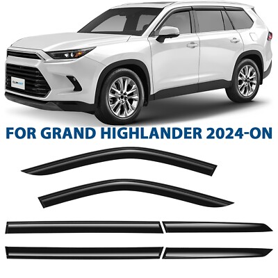 Rain Guards Vent Visors Shade for 2024-2026 Toyota Grand Highlander