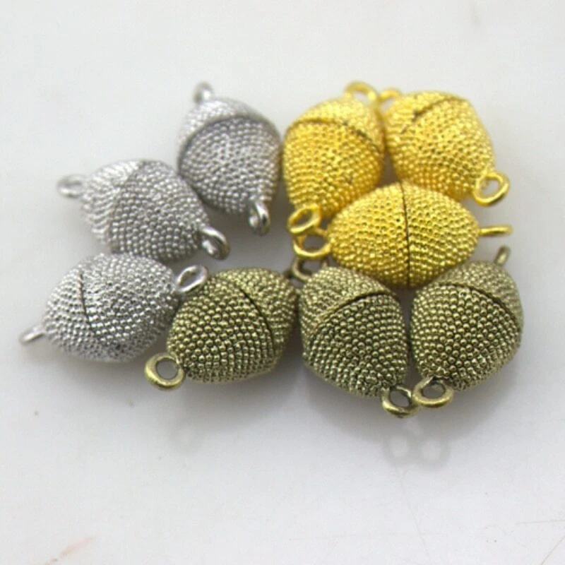 10pcs Strong Magnetic Clasps Necklace Bracelet Connectors for DIY Jewelry Making - Image 3 of 4