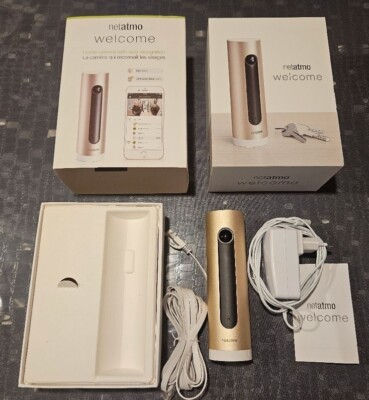 netatmo Smart Überwachungskamera Innen mit Bewegungserkennung, WLAN - Gold