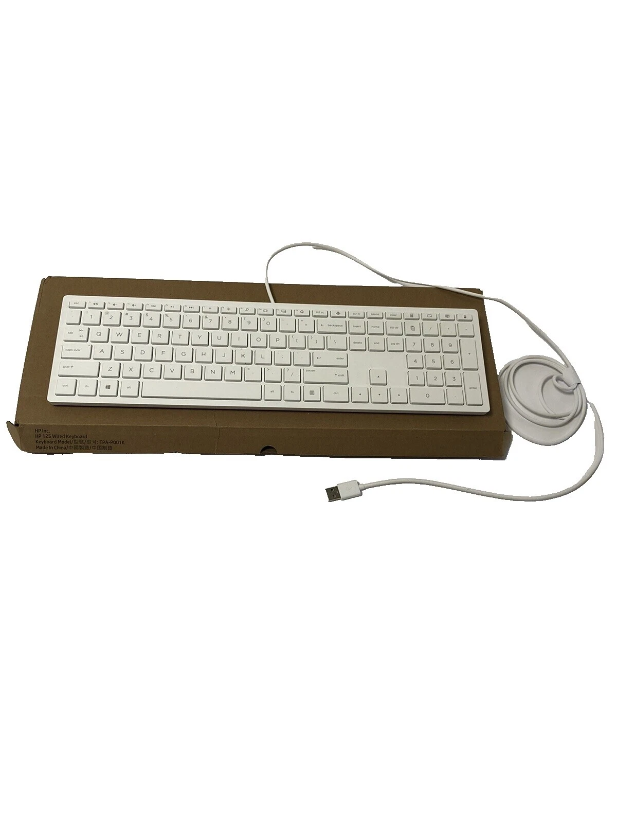 Los teclados de ordenador HP Blanco y teclados